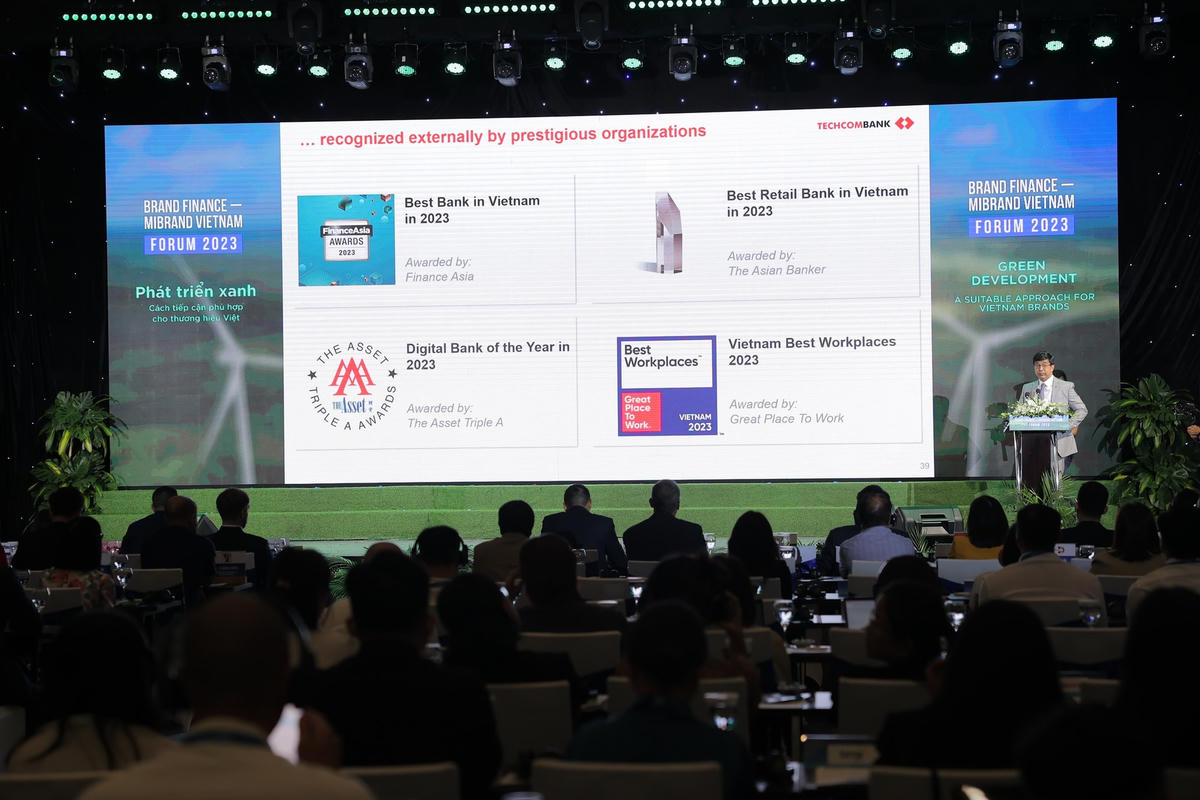Techcombank là Thương hiệu ngân hàng tư nhân giá trị nhất Việt Nam 2023