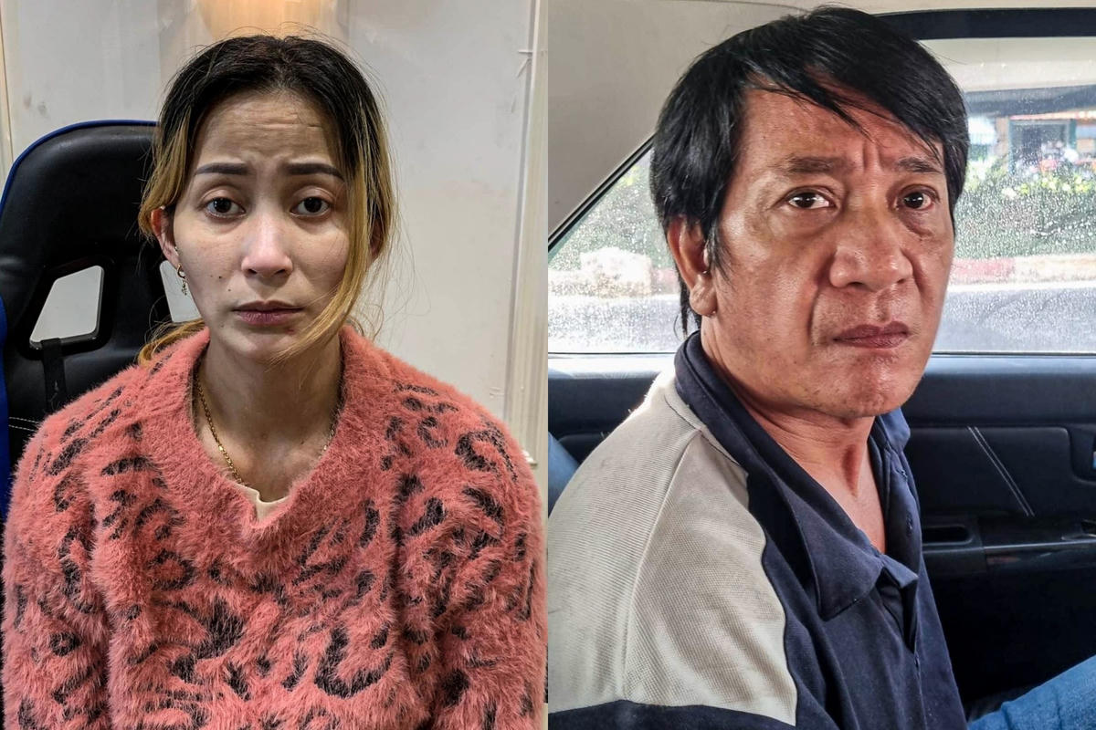 Nguyễn Thị Cẩm Duyên (bên trái) và Nguyễn Như Phú (Ảnh: Anh Khanh). Nguồn: Dân Trí.