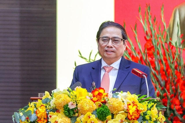 Thủ tướng Phạm Minh Chính phát biểu chỉ đạo tại hội nghị. Ảnh: Nhật Bắc.