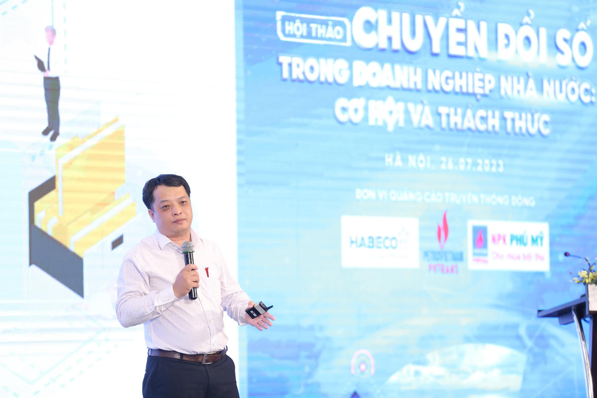Ông Lê Nguyễn Trường Giang, Viện trưởng Viện Chiến lược Chuyển đổi số - Hội Truyền thông số Việt Nam.