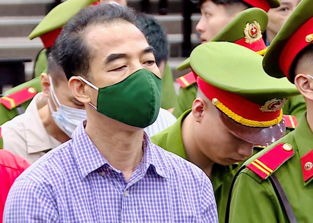 Cựu Thứ trưởng Tô Anh Dũng tại phiên toà.