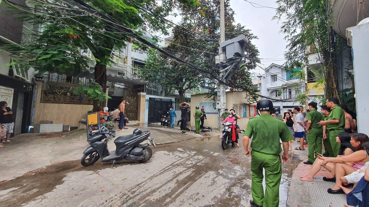 Nơi xảy ra vụ cháy tại quận Bình Thạnh.