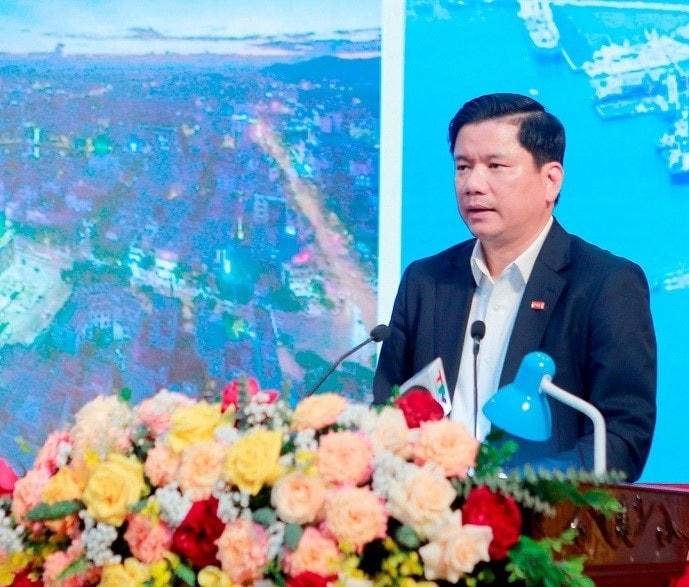 Ông Đỗ Đình Hiệu, GĐ VCCI Thanh Hoá phát biểu tại hội nghị.