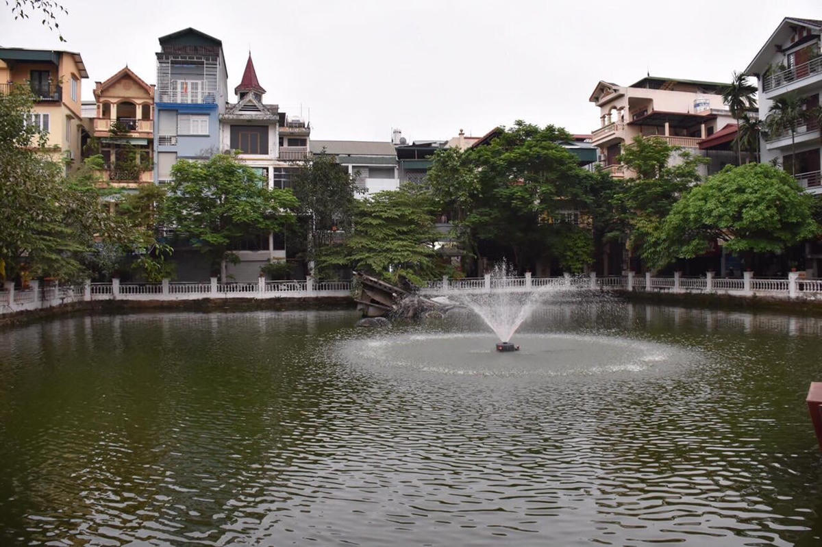 Khu di tích lịch sử hồ Hữu Tiệp – nơi an nghỉ của “pháo đài bay” B.52. Ảnh: CTV.