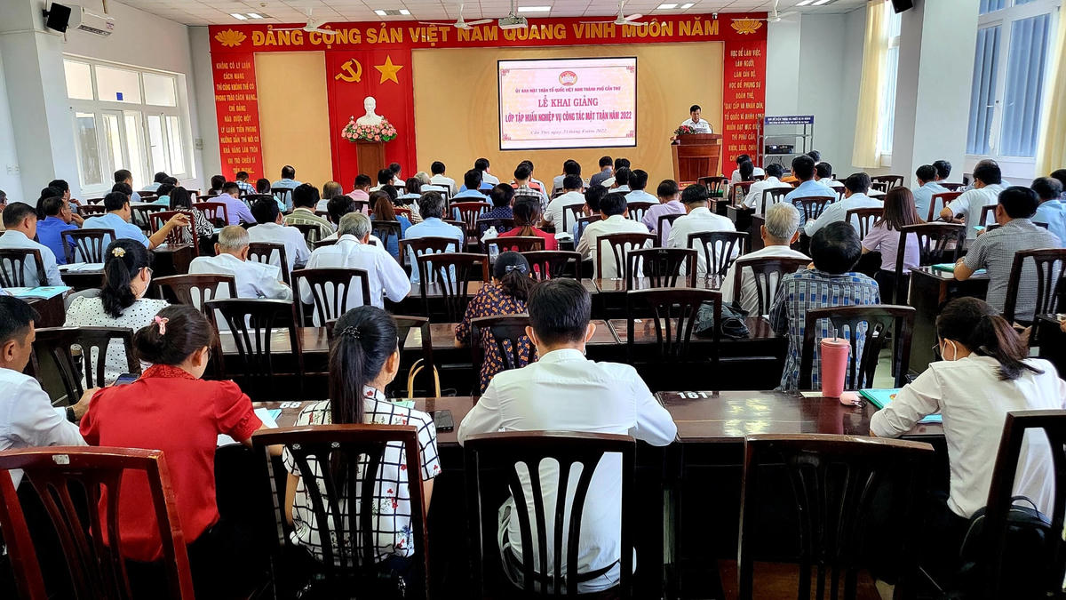 Toàn cảnh lớp tập huấn.