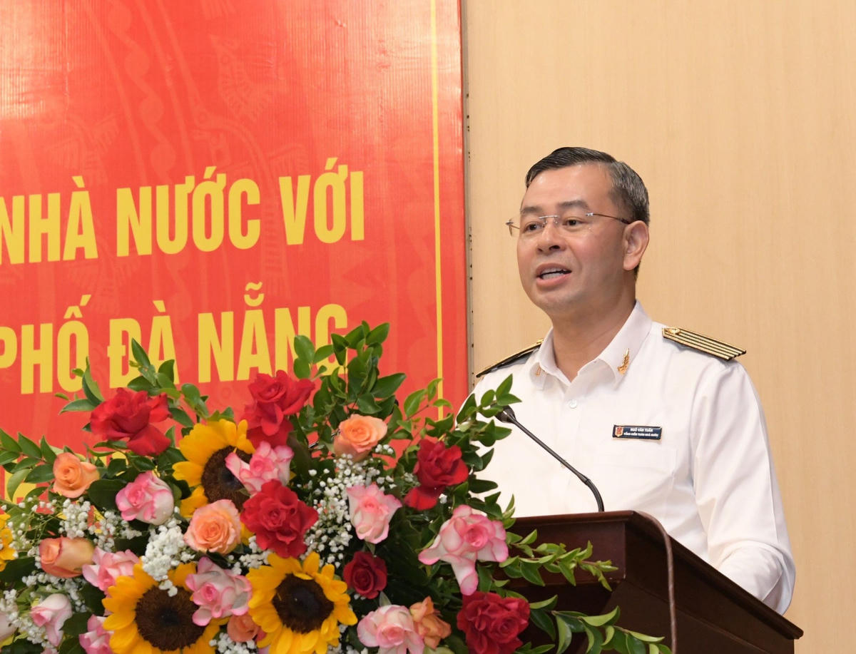 Tổng Kiểm toán nhà nước Ngô Văn Tuấn nhấn mạnh KTNN và các địa phương phối hợp chặt chẽ trong việc xây dựng và thông qua dự toán ngân sách hằng năm. Ảnh: Nguyễn Ly