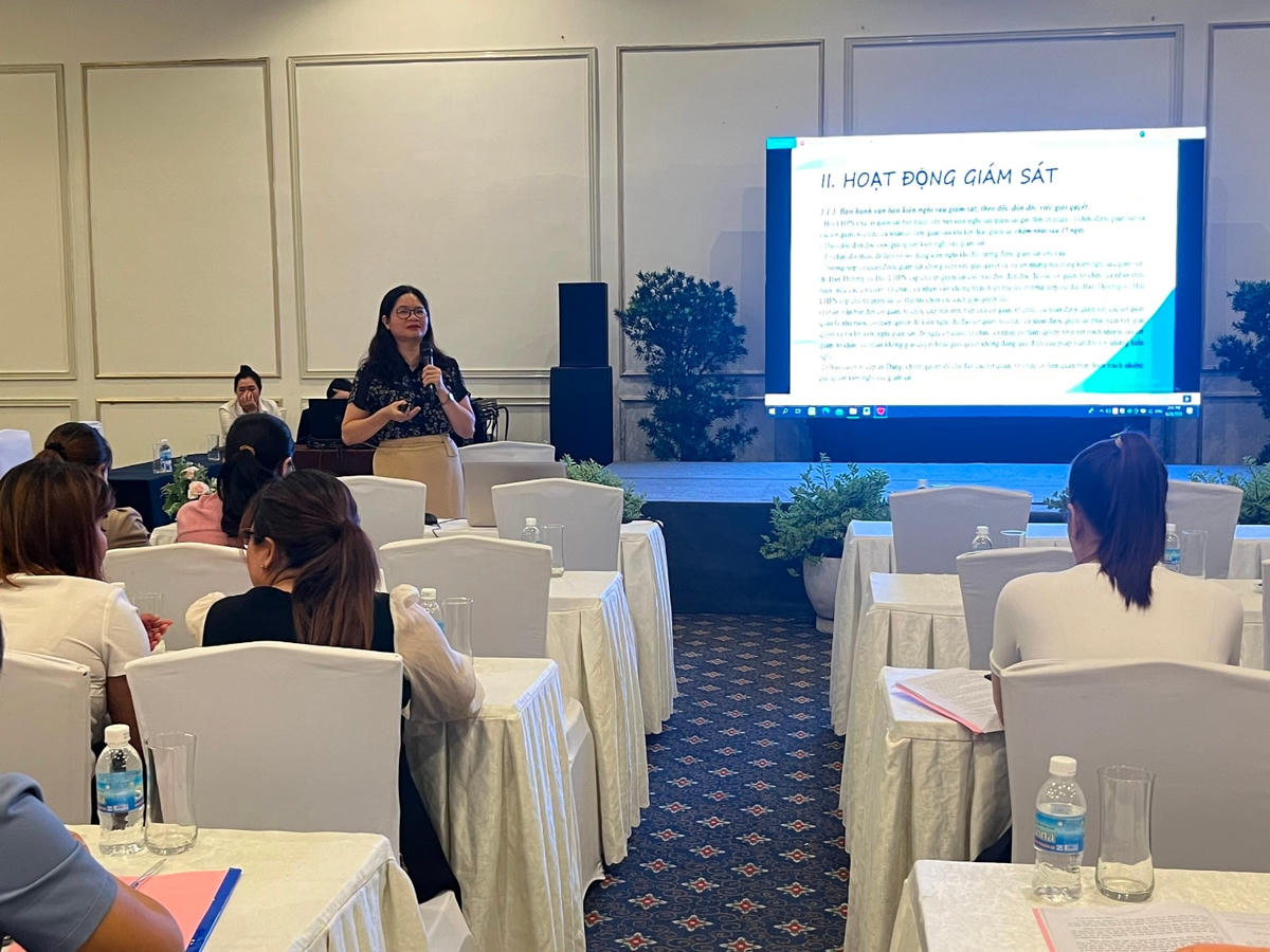 Lớp tập huấn công tác giám sát, phản biện xã hội cho cán bộ hội năm 2023. 