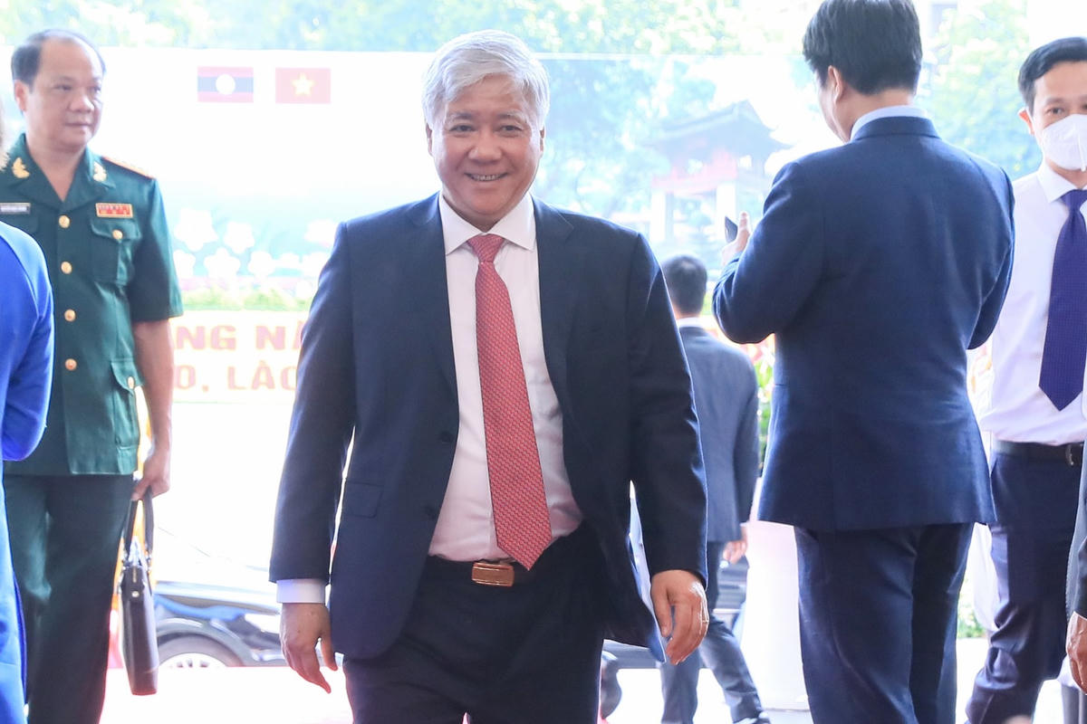 Bí thư Trung ương Đảng, Chủ tịch UBTƯ MTTQ Việt Nam Đỗ Văn Chiến dự lễ kỷ niệm.