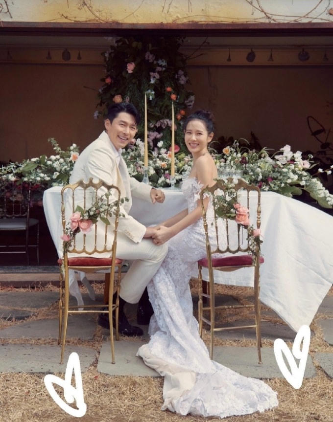 HÌnh ảnh Son Ye Jin đăng tải nhằm kỷ niệm một năm ngày cưới với Hyun Bin. Ảnh: Instagram/ Son Ye Jin.