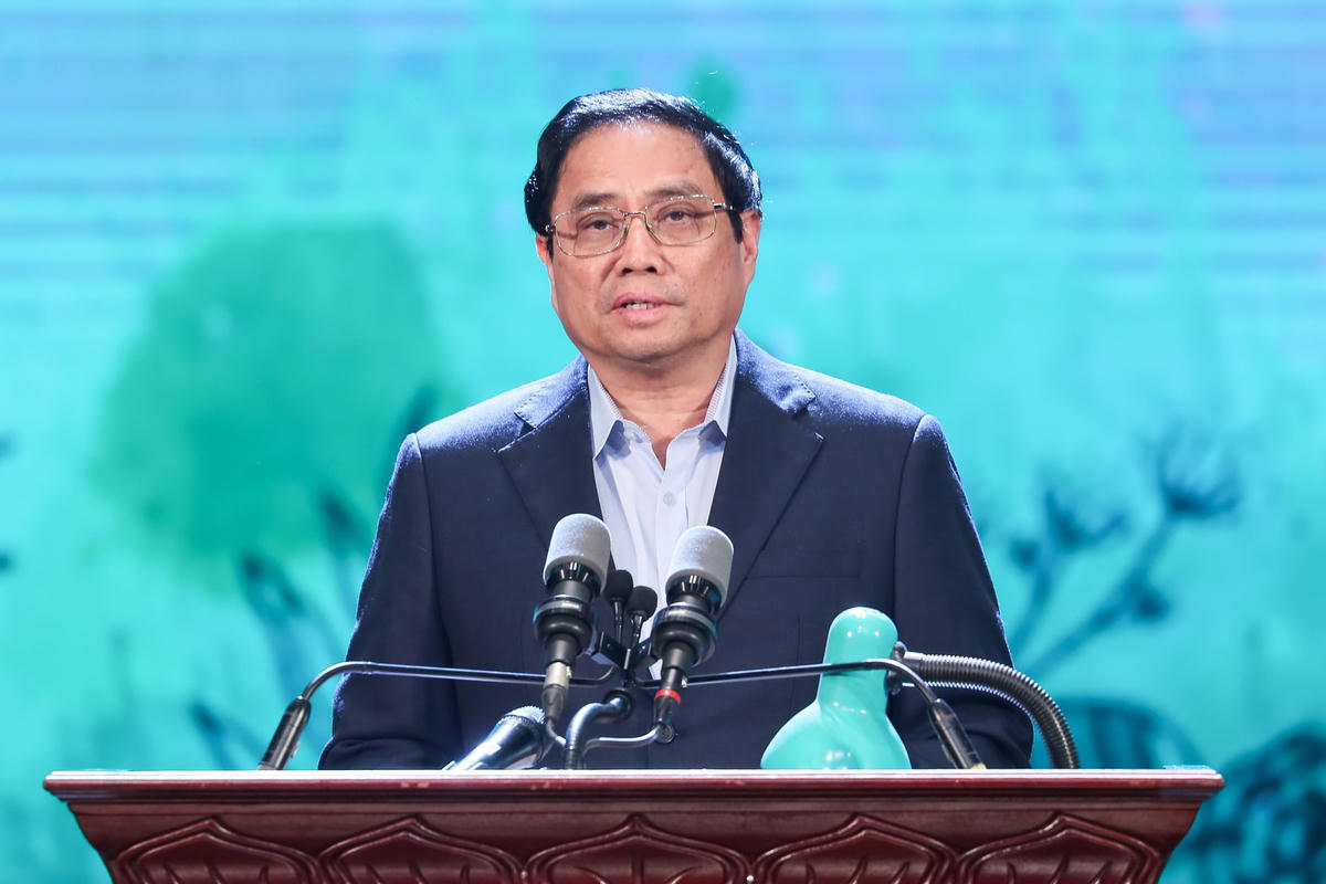Thủ tướng Phạm Minh Chính phát biểu tại Chương trình. Ảnh: Quang Vinh.