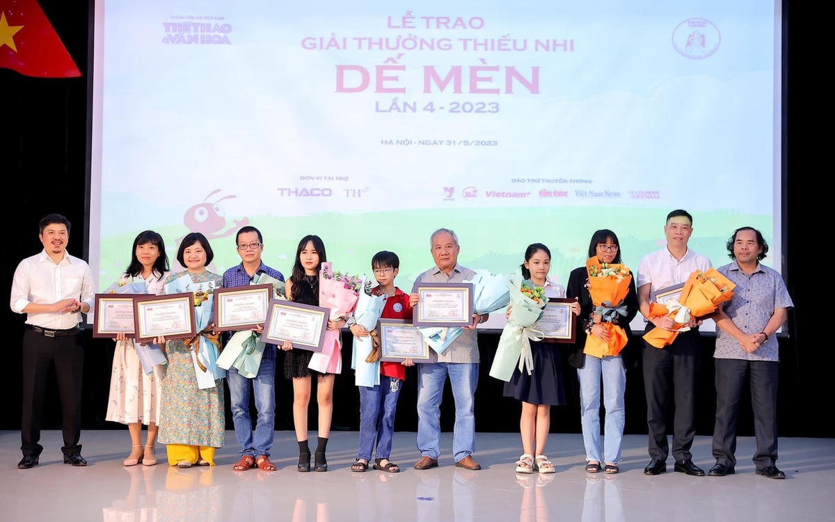 Các giải thưởng góp phần tìm ra những cây bút trẻ cho dòng văn học thiếu nhi. Ảnh: FBNV. 