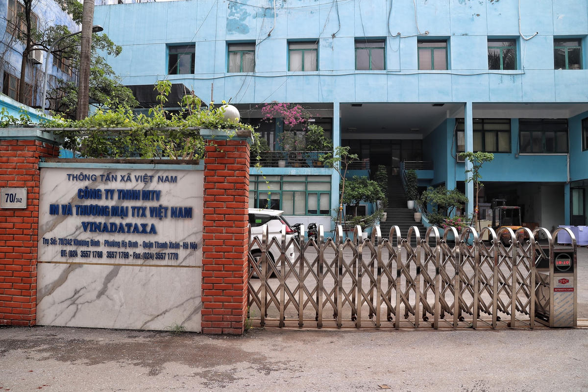 Công ty TNHH Một thành viên In và thương mại Thông tấn xã Việt Nam tại 70/342 Khương Đình (quận Thanh Xuân).