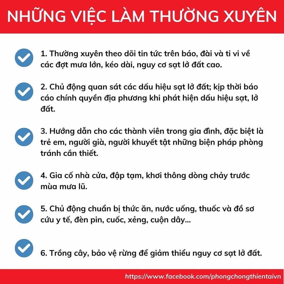 [Infographic] Thanh Hóa, Nghệ An cảnh báo lũ quét, sạt lở đất và kỹ năng phòng tránh