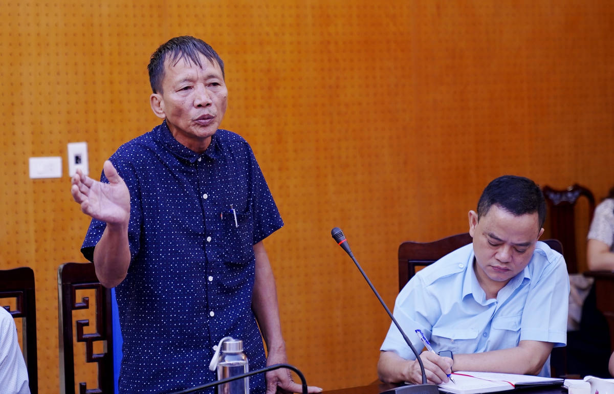 Ông Nguyễn Kỷ, Bí thư chi bộ thôn Trung Long xác nhận, các thửa đất của 12 hộ gia đình, cá nhân có đơn khiếu nại thuộc đất dự phòng của thôn.