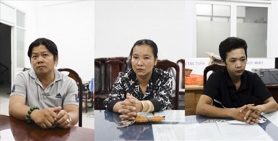 Các đối tượng Thông, Thu, Tâm bị khởi tố trước đó. 