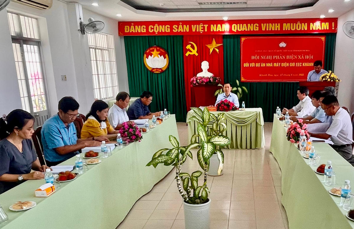 Hội nghị phản biện xã hội Dự án Nhà máy điện gió EEC Khánh Hòa với tổng mức đầu tư 3.798 tỷ đồng (Thùy Trang)