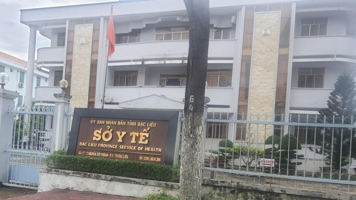 Sở Y tế tỉnh Bạc Liêu.
