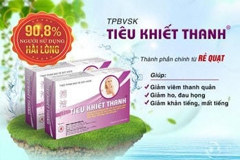 Sản phẩm Tiêu Khiết Thanh giúp cải thiện khàn tiếng do viêm thanh quản mạn hiệu quả.