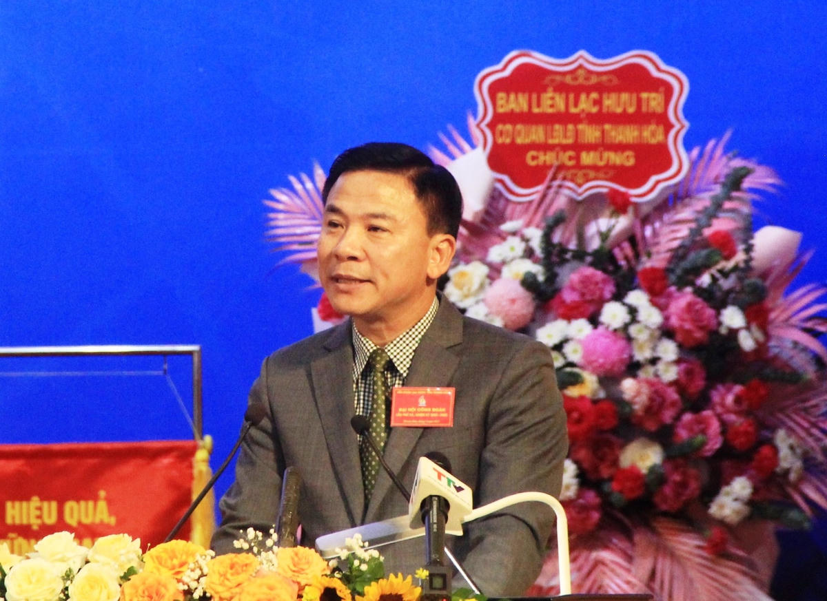 Bí thư Tỉnh ủy Thanh Hóa Đỗ Trọng Hưng phát biểu tại Đại hội.