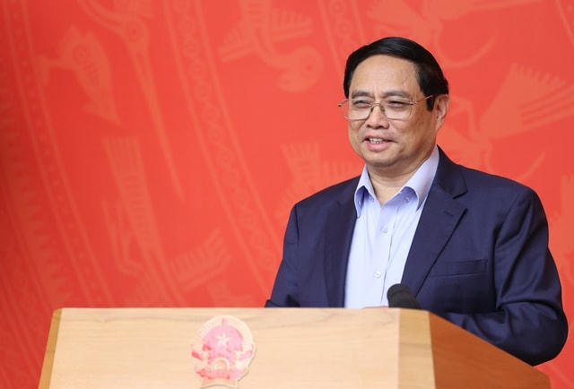 Thủ tướng Phạm Minh Chính phát biểu tại phiên họp.