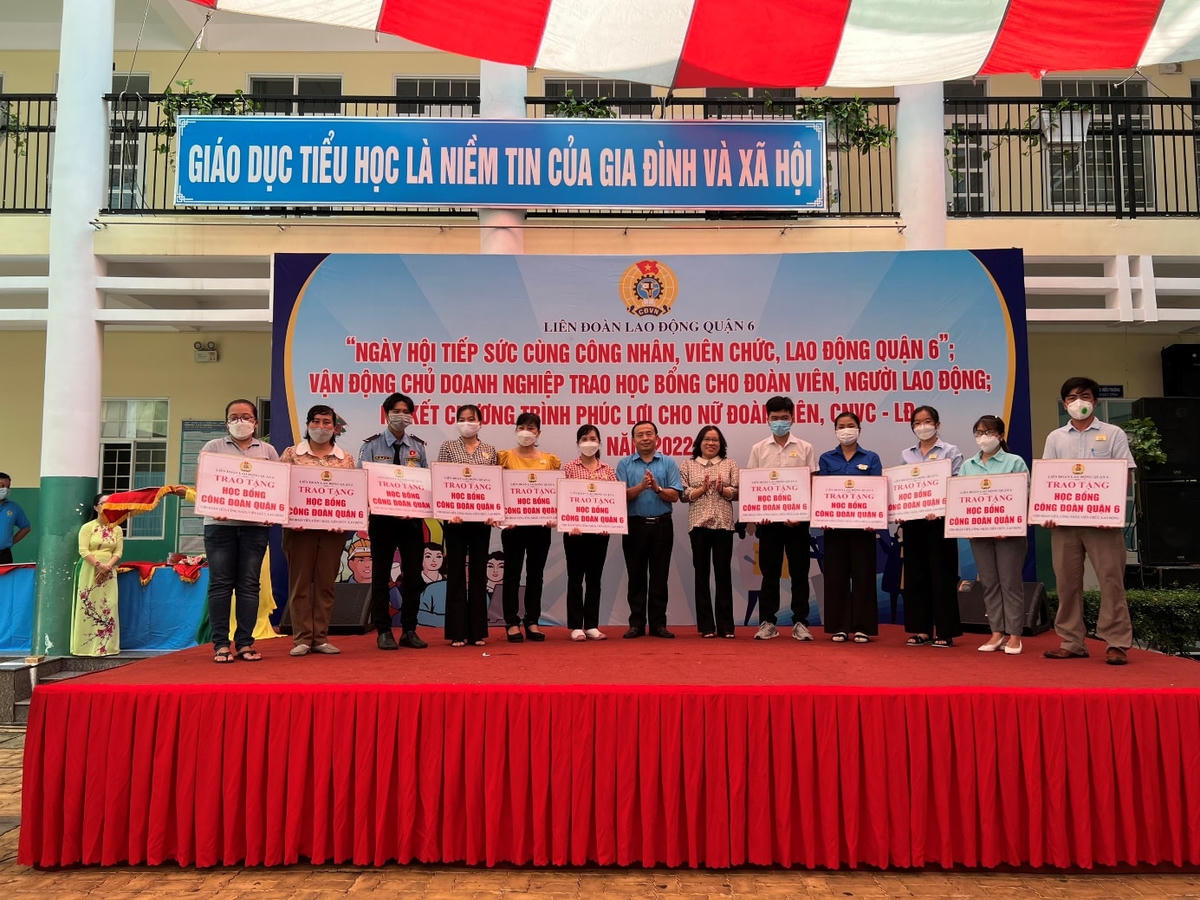 Ngày hội tiếp sức cùng công nhân, viên chức, lao động Quận 6