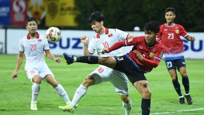 Đội tuyển Việt Nam thắng 2-0 trước Lào tại AFF Cup 2020. (Ảnh: Getty Images).