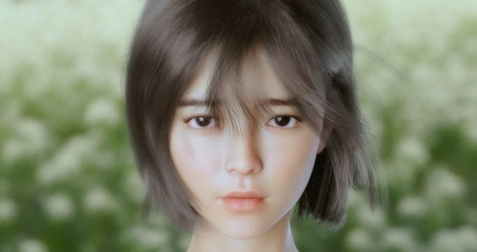 Ca sĩ ảo Ann trong MV “Làm sao nói thương anh”.  