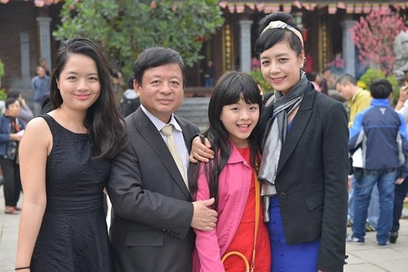 Gia đình NSƯT Chiều Xuân.