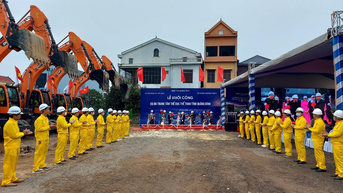 Khởi công dự án Trung tâm TDTT tỉnh Quảng Bình.