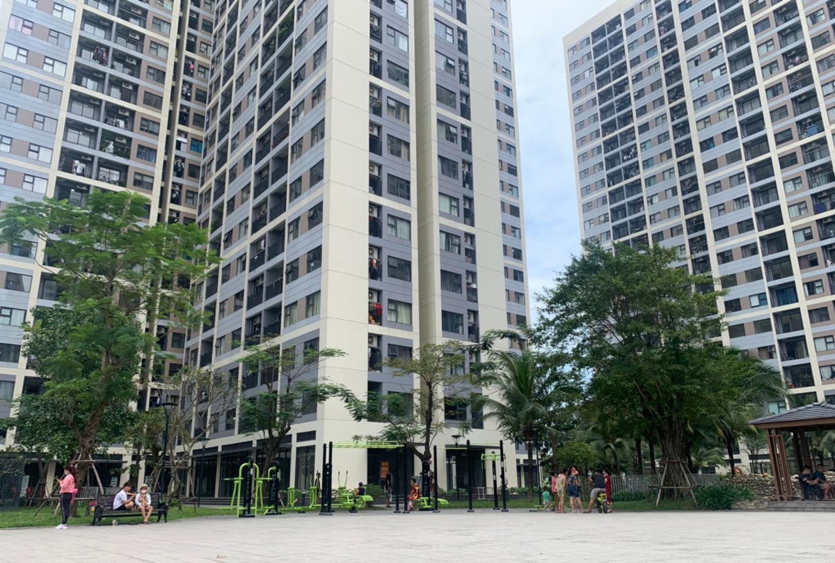 Tòa nhà nơi xảy ra vụ việc. Ảnh: Lê Trai.