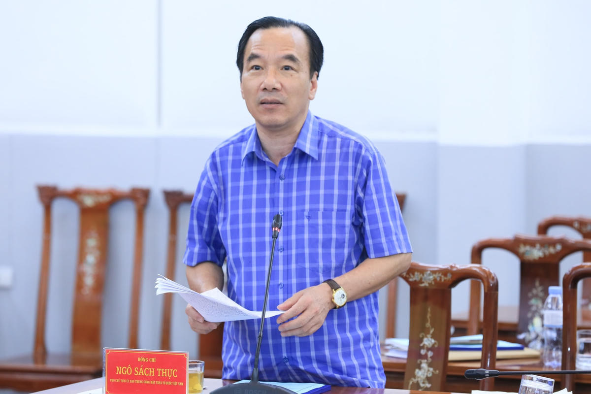 Phó Chủ tịch Ngô Sách Thực thông tin về kế hoạch phản biện xã hội đối với dự án Luật đất đai (sửa đổi),