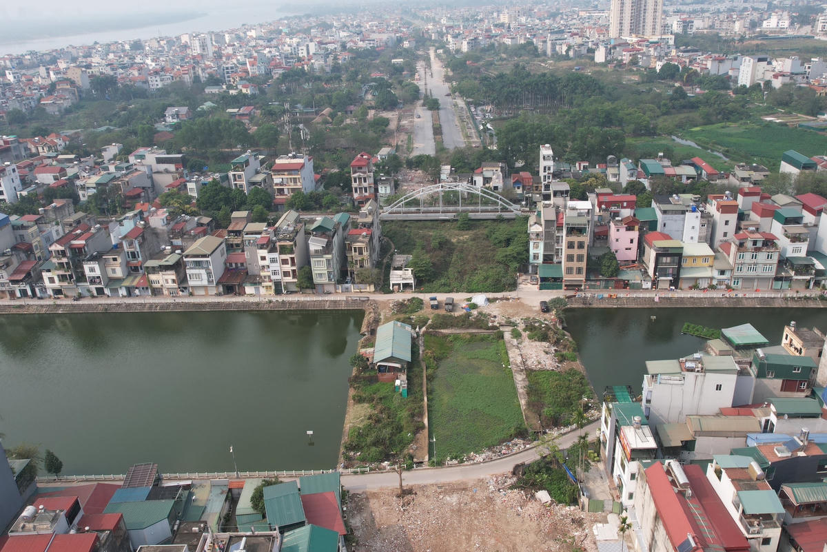 Khu vực đi qua hồ Tai Trâu và đường sắt vẫn chưa được giải tỏa.