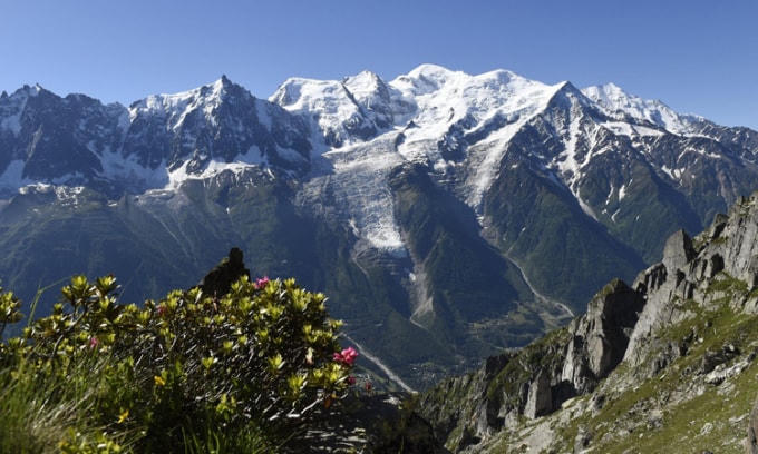 Núi Mont Blanc thuộc dãy Alps, Pháp. Ảnh: Philippe Desmazes / AFP / Getty.