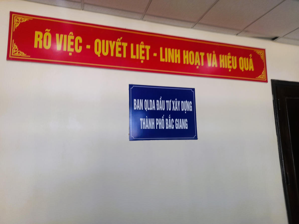 Trụ sở Ban Quản lý dự án Đầu tư xây dựng thành phố Bắc Giang.
