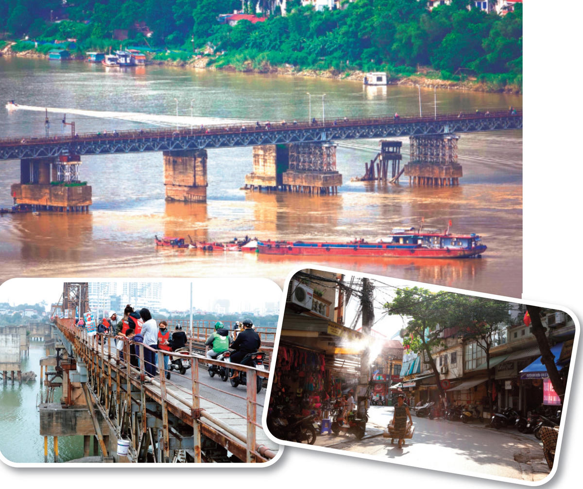 Cầu Long Biên dù có tuổi đời 120 năm nhưng vẫn chưa được “nghỉ hưu”. Ảnh: Quang Vinh