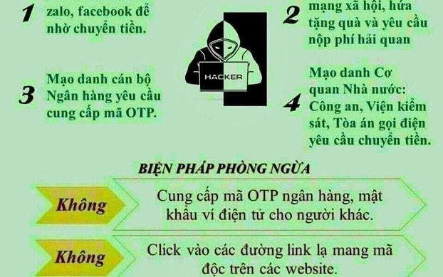 Thời gian gần đây, Công an TP HCM liên tục cảnh báo tội phạm lừa đảo, sử dụng mạng máy tính, mạng viễn thông, phương tiện điện tử thực hiện hành vi chiếm đoạt tài sản