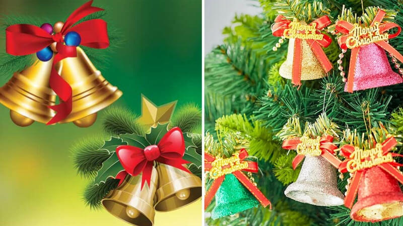 Chuông Giáng Sinh được dùng để làm phụ kiện trang trí Noel.