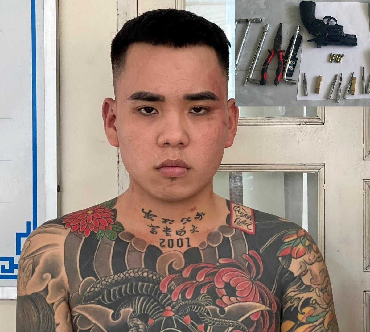 Nghi phạm Nguyễn Văn Thi - một trong hai kẻ cầm đầu băng cướp. Ảnh: C.A cung cấp.