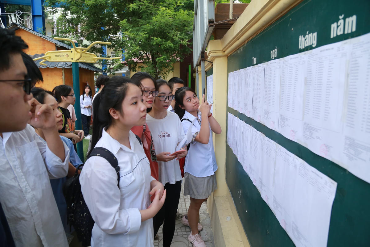 Thí sinh thi tốt nghiệp THPT năm 2022 tại Hà Nội.  