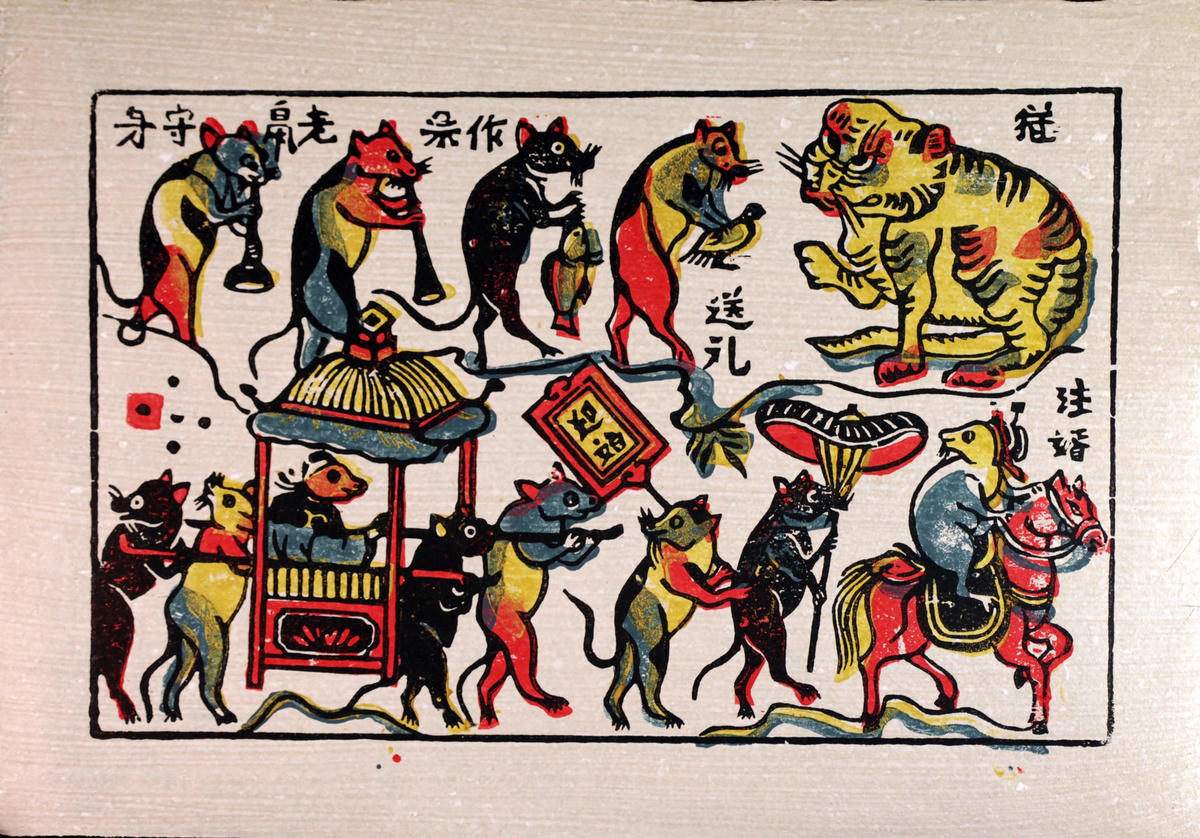 “Đám cưới chuột” - Tranh dân gian Đông Hồ.  