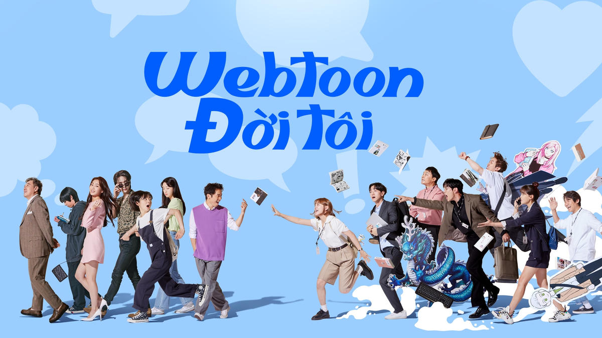 Poster chính thức của bộ phim “Webtoon đời tôi”.