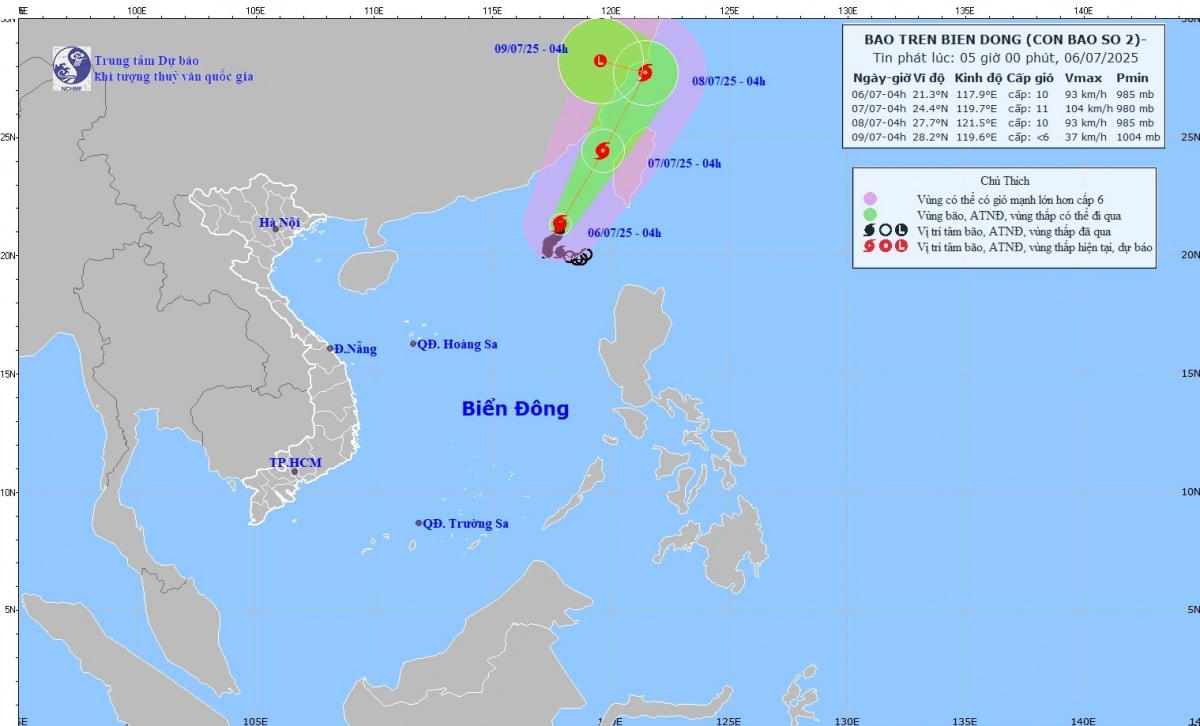 bao so 2 giat cap 12, gay mua bao va gio manh o bac bien Dong hinh anh 2