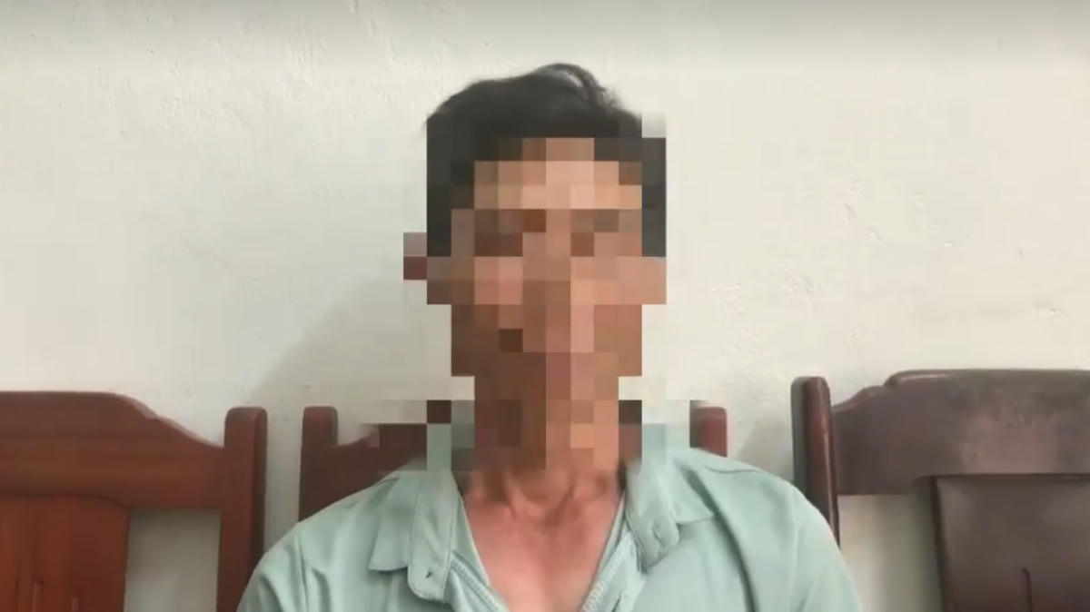 Bùi Văn Hòa tại cơ quan điều tra.