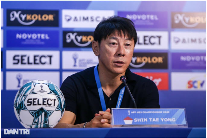 HLV Shin Tae Yong tin tưởng vào sức mạnh của U23 Indonesia (Ảnh: Minh Quân).