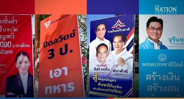 Pa-nô cuộc bầu cử tại Thái Lan. Nguồn: The Nation Thailand.