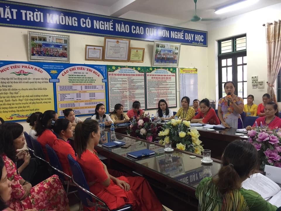 Trường mầm non Dân Hòa: Vững bước đi lên, hướng tới trường chuẩn Quốc gia mức độ 2
