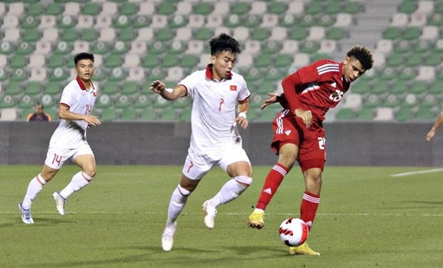 U23 Việt Nam nhận 7 bàn thua, không ghi được bàn thắng nào sau hai lượt trận tại U23 Doha Cup 2023. (Ảnh: VFF) .