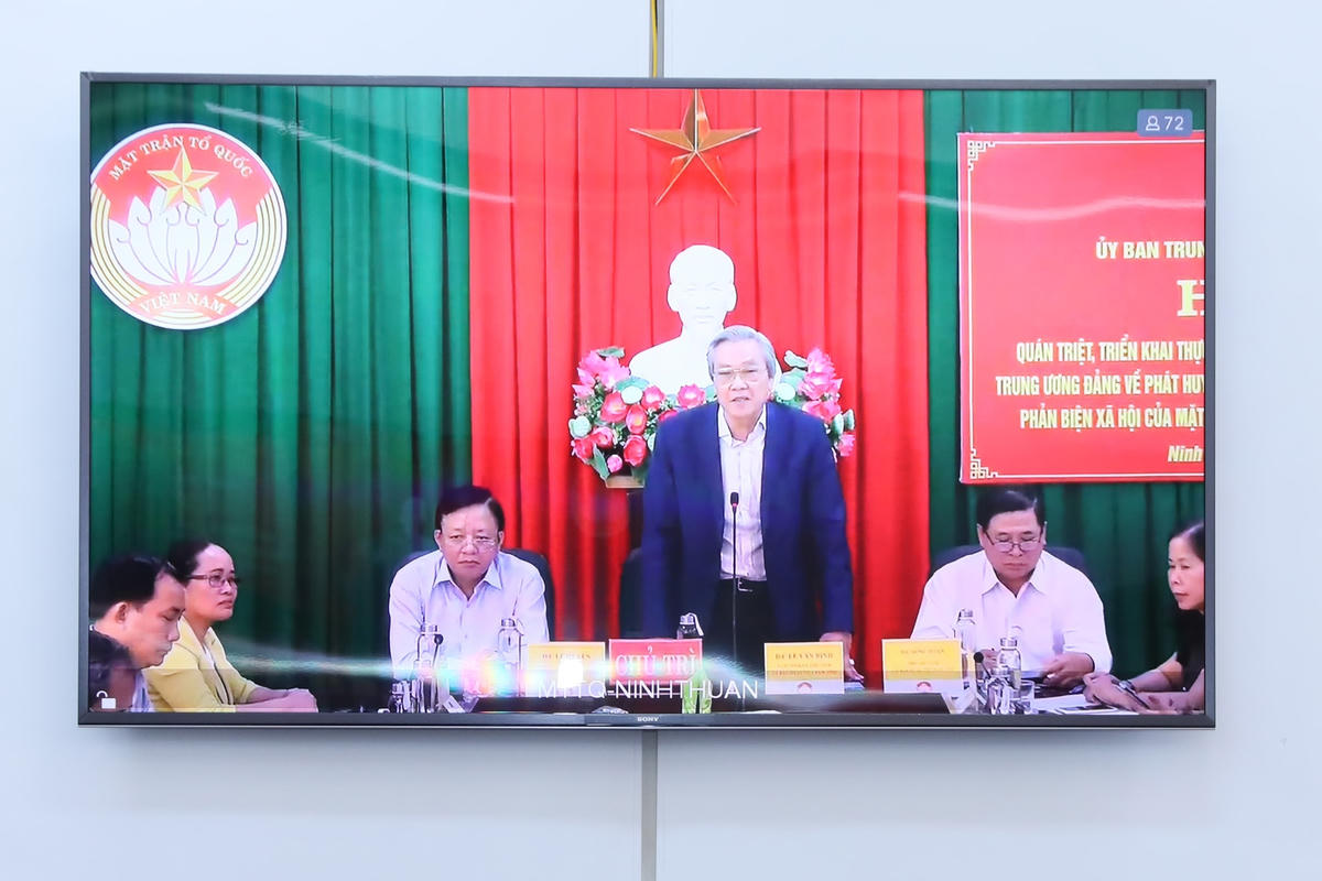 Hội nghị được kết nối tới các điểm cầu trong cả nước
