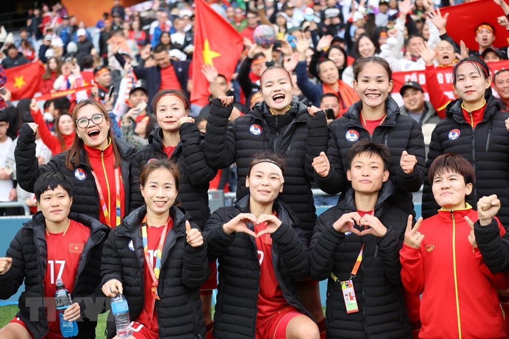 Đội tuyển Nữ Việt Nam hướng đến kỳ tích ở World Cup Nữ. (Ảnh: TTXVN phát).