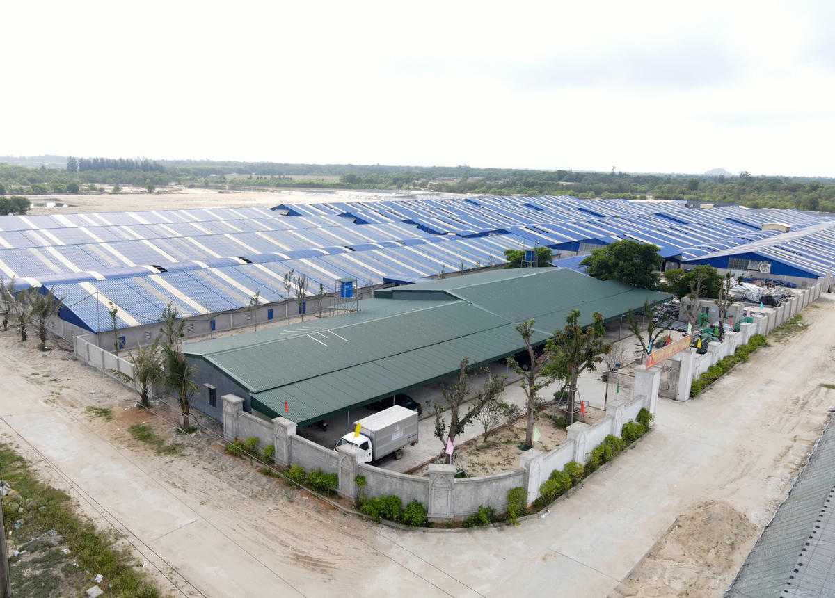 Trung tâm điều hành xây dựng trong khuôn viên dự án mang tên Công ty CP D&N Group.